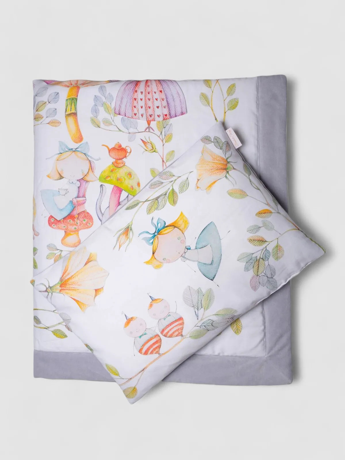 Ensemble oreiller et couverture Alice's Magical World 49x59