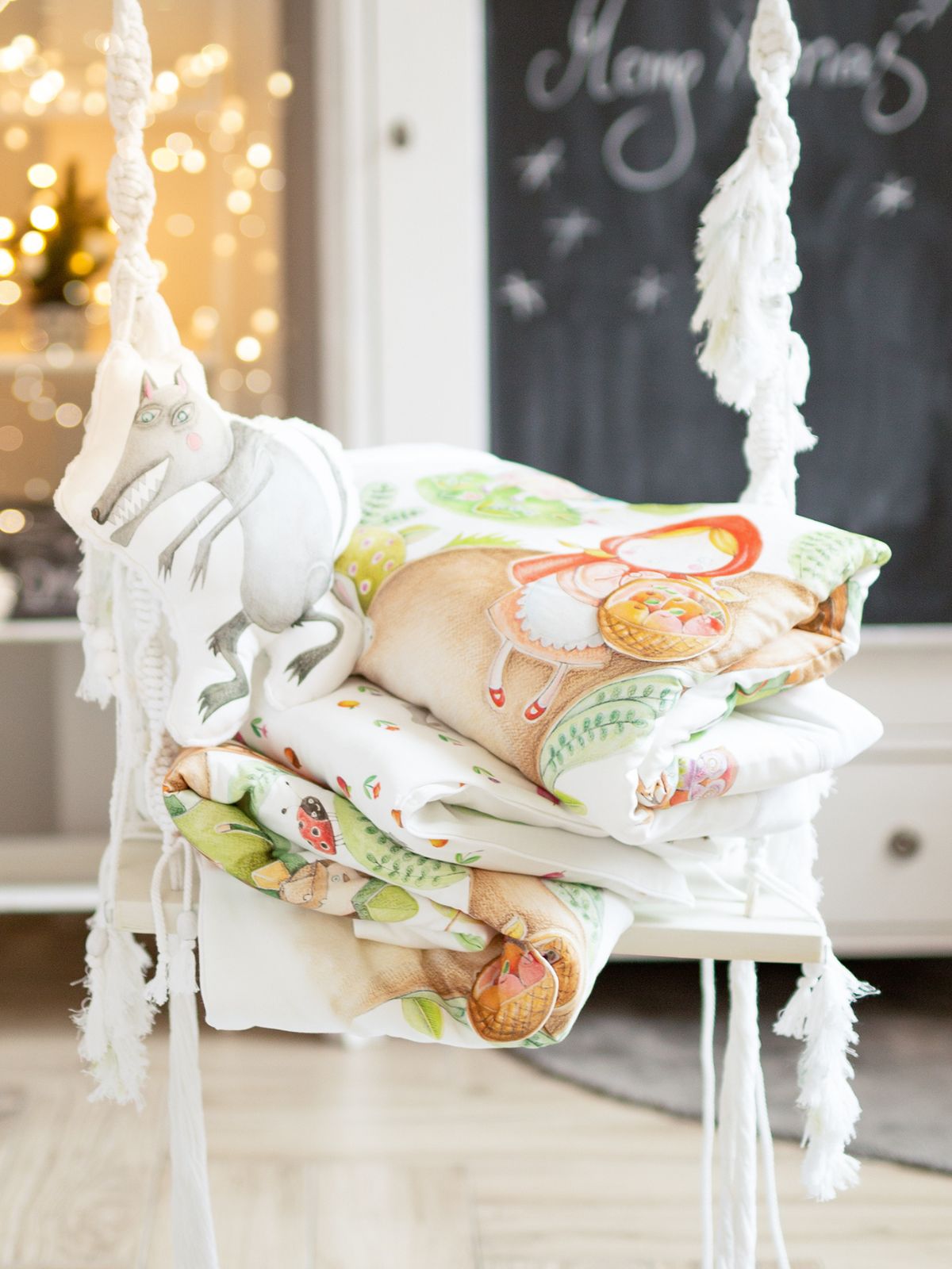 Pillow And Blanket Set Little Red Riding Hood 37x45