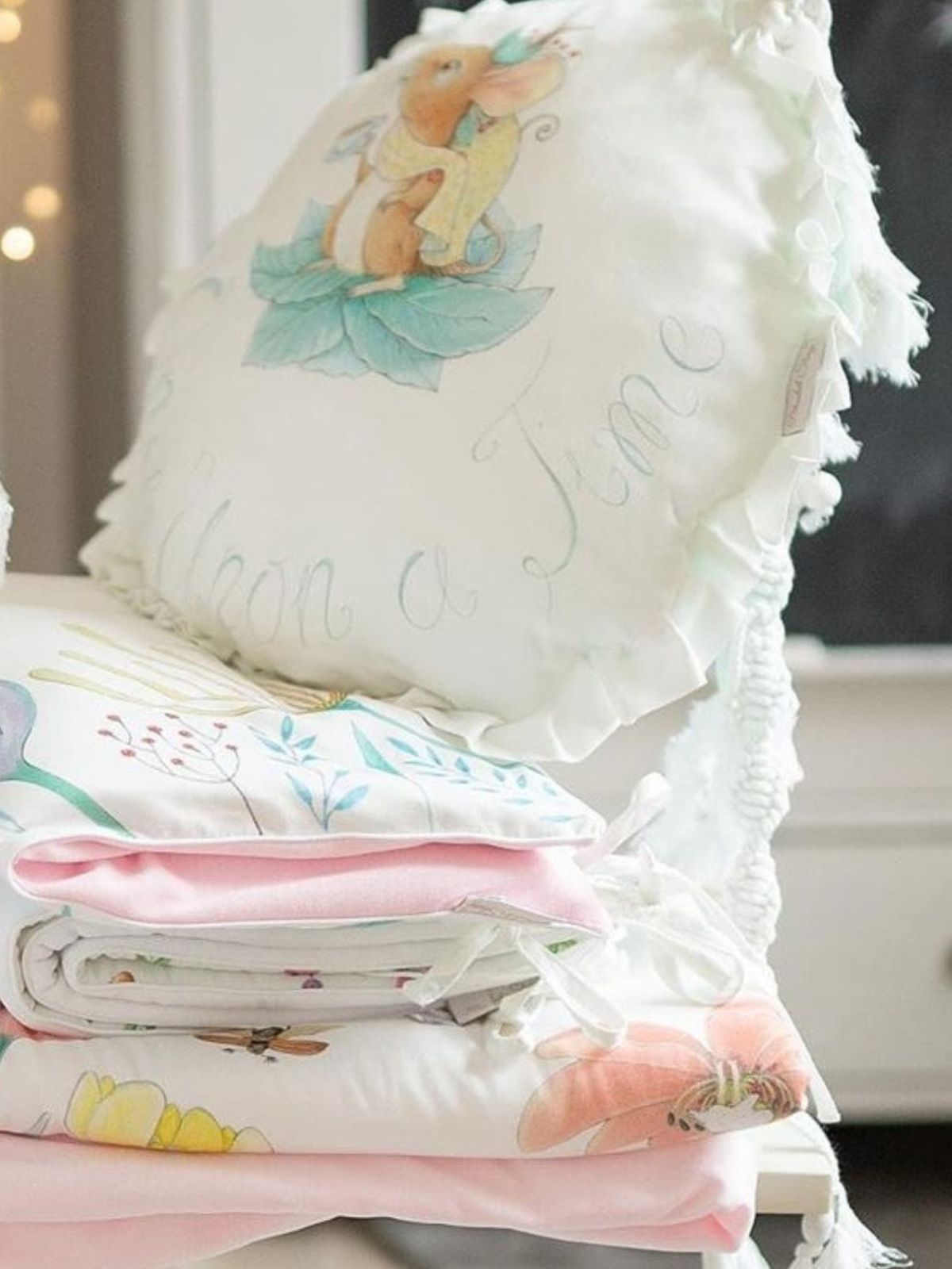 Coussin décoratif rond Poucette