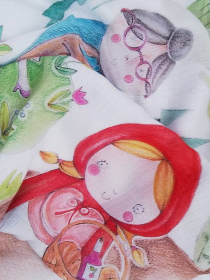 Couverture d'emmaillotage pour bébé 47x47