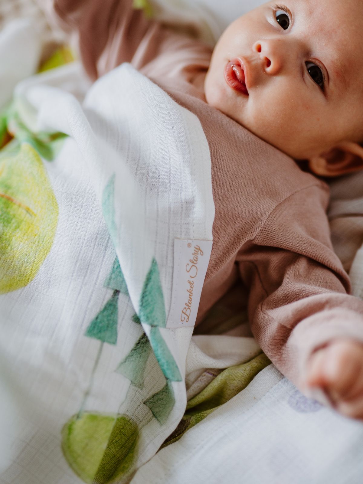 Couverture d'emmaillotage pour bébé 47x47