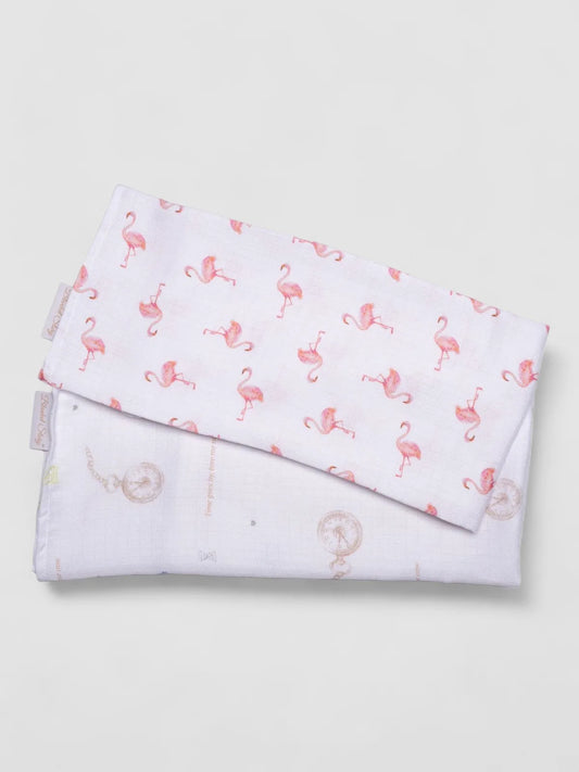 Ensemble de 2 couvertures d'emmaillotage pour bébé 28x28